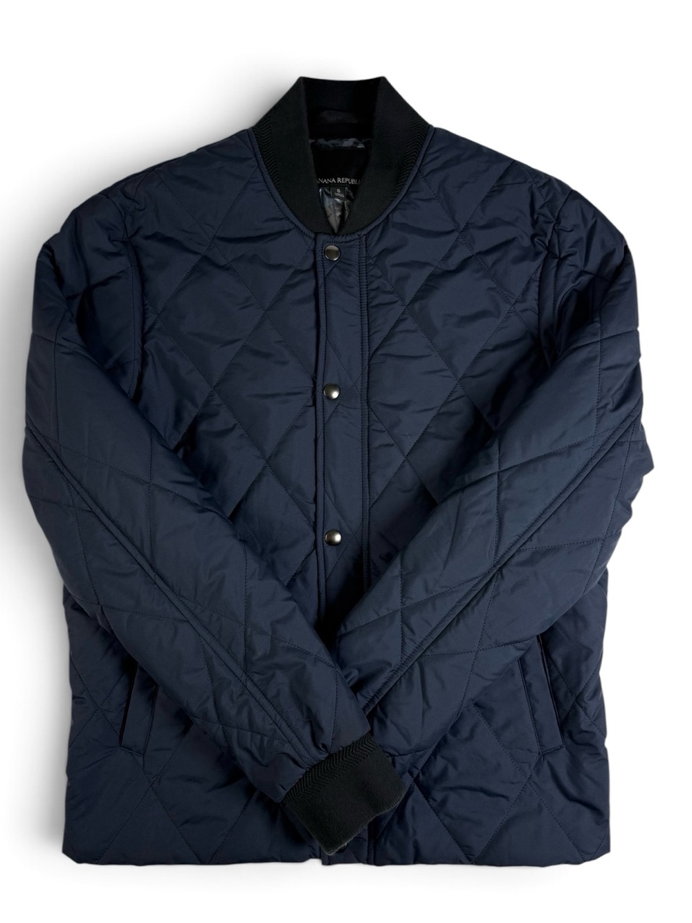 NWOT Banana Republic Navy Quilted Water Resistant Jacket Men’s Small